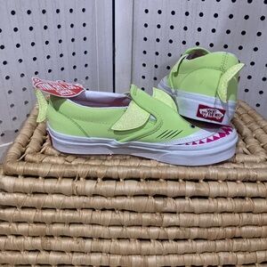 Vans Kids Lime Green Shark Sneakers
